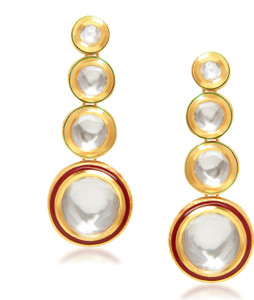 VK Jewels New Arrival Kundan Alloy Drop Earring