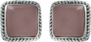 Abhooshan Precious Stones Quartz Sterling Silver Stud Earring