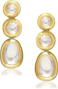 VK Jewels Beauteous Kundan Alloy Drop Earring