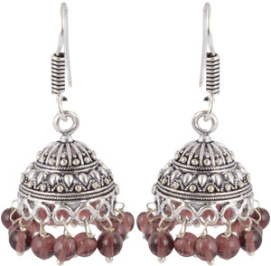 Waama Jewels Silver Brass Jhumki Top every day wear Girls earring Metal Jhumki Earring