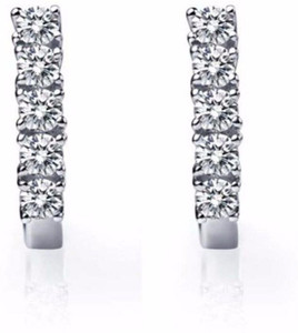Kataria Jewellers Designer American Diamond In 92.5 BIS Hallmarked Silver Stud Earring