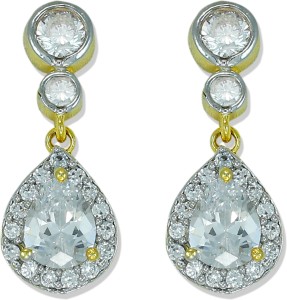 Zaveri Pearls Eye-Catching Brass Drop Earring