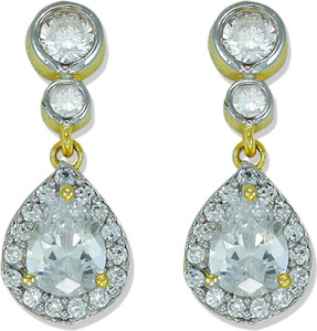 Zaveri Pearls Eye-Catching Brass Drop Earring