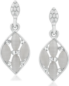 VK Jewels Multi Pearl Rhodium Alloy Drop Earring