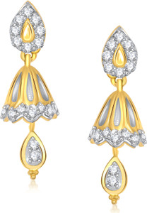 VK Jewels Festival Special Cubic Zirconia Alloy Jhumki Earring