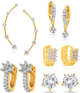 Jewels Gehna Cubic Zirconia Alloy Earring Set