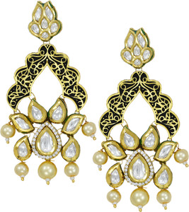 Zaveri Pearls Graceful Kundan Brass Dangle Earring