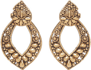 GoldNera Run This Town Alloy Chandbali Earring