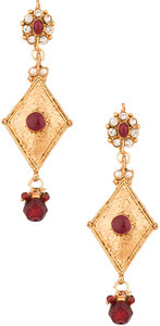 Voylla Artificial Classic Plain Cubic Zirconia Alloy Dangle Earring