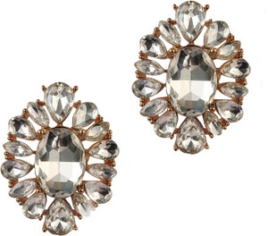Jazz Jewellery Wedding Wear Silver Color AD CZ Stone Alloy Alloy Stud Earring