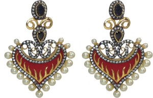 MP Fine Jewellery Luxurious Pair Of Tops Zircon Alloy Chandbali Earring