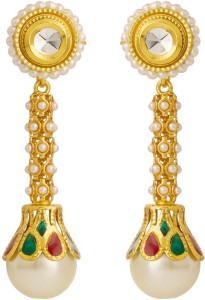 Rajwada Arts Pearl Pearl Brass Drop Earring