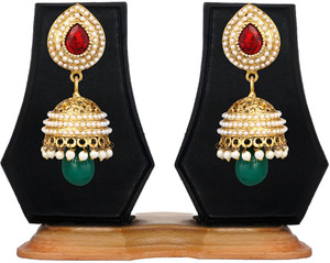 Zaveri Pearls South Indian Style Splendid Zinc Jhumki Earring