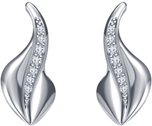 Kirati Cubic Zirconia Silver Stud Earring