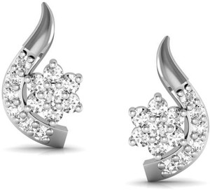 Avsar Anjali Yellow Gold 14kt Swarovski Crystal Stud Earring Best Avsar Anjali Yellow Gold 14kt Swarovski Crystal Stud Earring