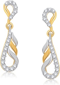 VK Jewels Elegant Cubic Zirconia Alloy Drop Earring
