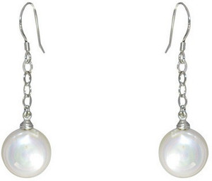 MP Fine Jewellery Awesome Tops Pearl Alloy Dangle Earring
