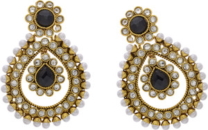 Prisha Season Trends Pearl, Cubic Zirconia Alloy, Silver Drop Earring
