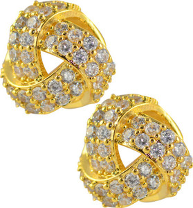 Glitters Online 24 Ct Gold Plated Cubic Zircon Stoned Imported Glitters Online 24 Ct Gold Plated Cubic