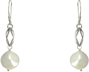 MP Fine Jewellery Awesome Pair Of Tops Pearl Alloy Dangle Earring