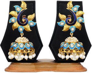 Zaveri Pearls Beautiful Peacock Alloy Chandelier Earring