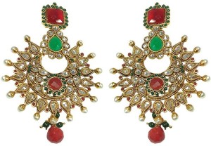MP Fine Jewellery Incredible Pair Of Tops Zircon Alloy Chandbali Earring