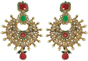 MP Fine Jewellery Incredible Pair Of Tops Zircon Alloy Chandbali Earring