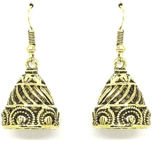 GoldNera Antique Lusture Alloy Jhumki Earring
