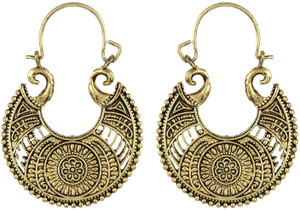Crazytowear Oxidized Antique Alloy Hoop Earring