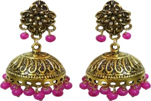 Ozanoo Rajasthani Beads Alloy Drop Earring