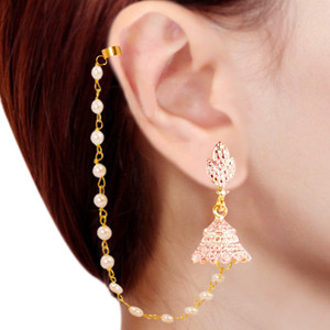 Prisha PPIPLCZER60 Zircon Copper Jhumki Earring