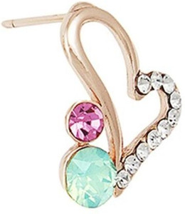 Flipkart Buy Ivory Tag Hearty Ana Brass Stud Earring Online