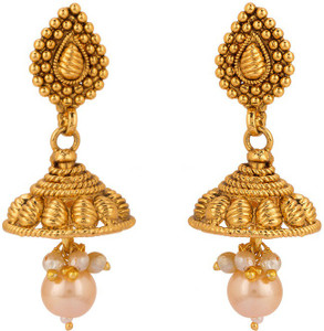 Rajwada Arts Traditional Style Brass Jhumki Earring