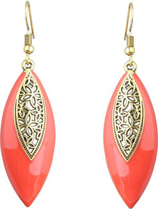Waama Jewels Gold Plated Dangle & Drop College Wear for Girl Artificial Vintage Fashion Cubic Zirconia Brass Drop Earring