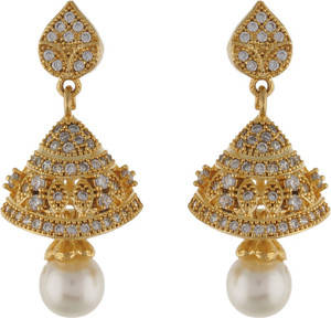 Aarushi Contemporary Cubic Zirconia Alloy Jhumki Earring
