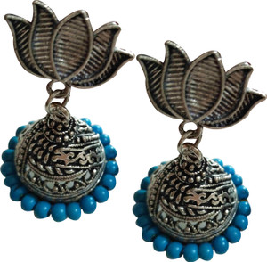 Ozanoo LOTUS BEADS JHUMKI Alloy Drop Earring