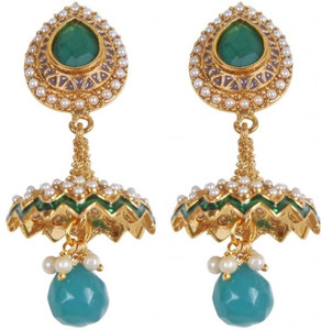 Rajwada Arts Brass Jhumki Earring