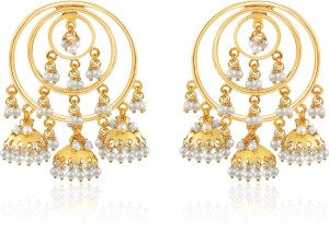 Spargz Traditional Jhumki Earring Pearl Brass Jhumki Earring
