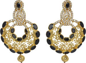MP Fine Jewellery Dazzling Pair Of Tops Zircon Alloy Chandbali Earring
