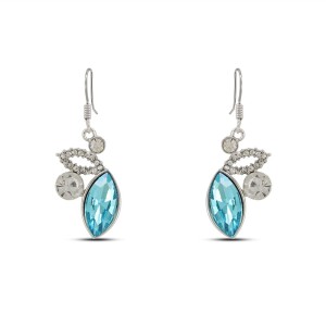 Silverstoli Shiny Sky Blue Colour Earring For Girls. EA25174 Alloy Dangle Earring