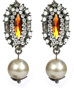 Jazz Jewellery Partywear Multicolor AD CZ Stone Alloy Alloy Drop Earring
