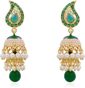 Hyderabad Jewels Beautiful Antique Hangings Pearl Copper Jhumki Earring