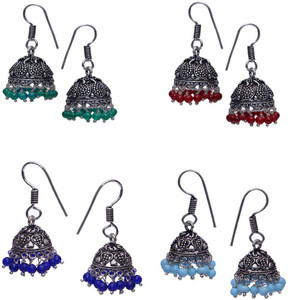 11 Girls Combo Of 4 Alloy Earring Set