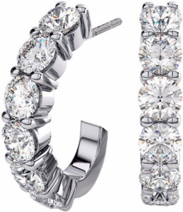 Kataria Jewellers Designer American Diamond In 92.5 BIS Hallmarked Silver Stud Earring