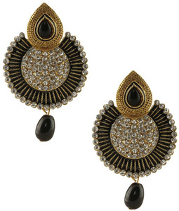 Jewels Capital Diva Style Zircon Alloy Chandbali Earring