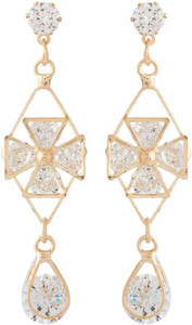 NIA for Voylla Artificial Classic Plain Cubic Zirconia Alloy Dangle Earring