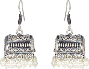 Crazytowear Golden Polish Alloy Jhumki Earring