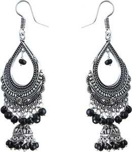Waama Jewels Party wear Christmas New Year Carnival Gift Pearl Brass Dangle Earring