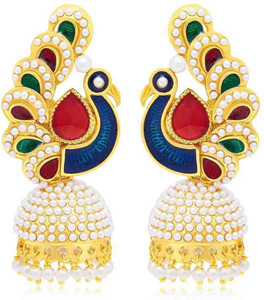 Styylo Fashion Diva style Pearl Alloy Chandbali Earring