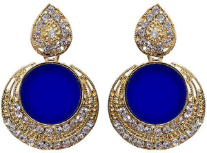 Jewels Capital Diva Style Zircon Alloy Chandbali Earring